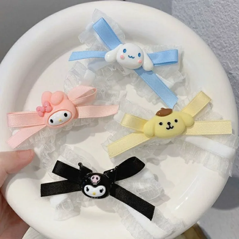 Sanrio Kawaii girl cute cinnamon roll Kuromi Melody cartoon bow hairpin student double ponytail pair clip hair accessories gift
Sanrio Kawaii girl cute cinnamon roll Kuromi Melody cartoon bow hairpin student double ponytail pair clip hair accessories gift