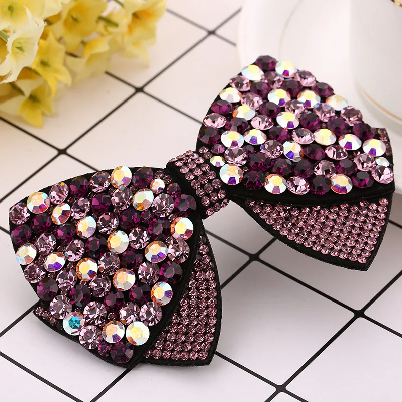 High Quality Korea Sweet Girl Hair Clips Bowknot Rhinestone Barrettes Women Fashion Shiny Full Diamond Headwear Hair Accessories
High Quality Korea Sweet Girl Hair Clips Bowknot Rhinestone Barrettes Women Fashion Shiny Full Diamond Headwear Hair Accessories