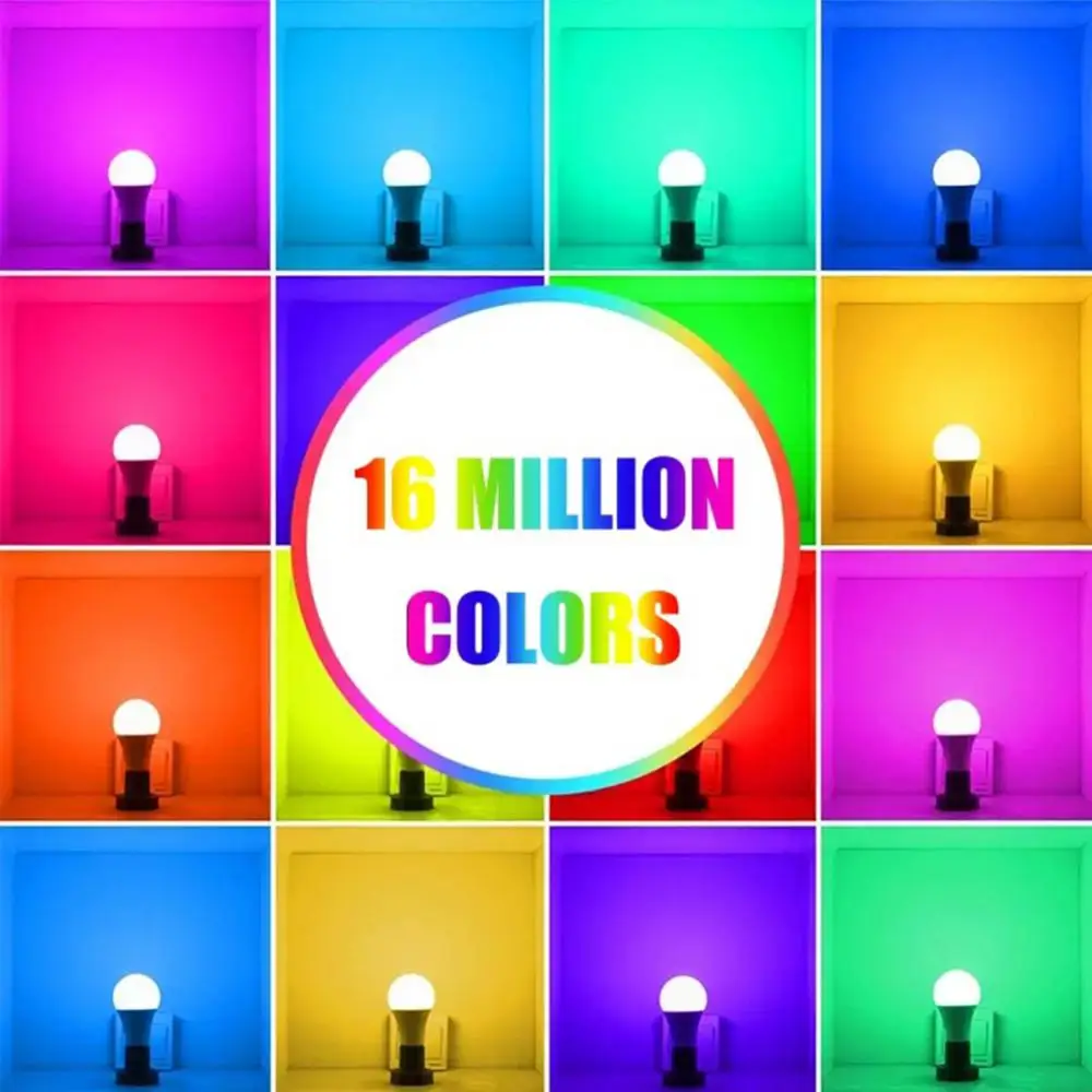 Rgb Светодиодная лампа с регулировкой цвета, управление через приложение E27 B22, лампочка с управлением музыкальным ритмом, Bluetooth лампочка 9 Вт, ... 
Rgb Светодиодная лампа с регулировкой цвета, управление через приложение E27 B22, лампочка с управлением музыкальным ритмом, Bluetooth лампочка 9 Вт, ...