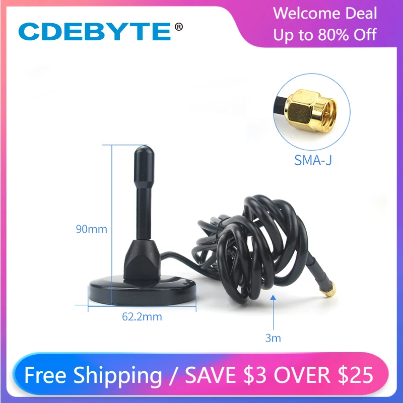 2.4GHz Wifi Antenna SMA-J Hign Gain 5dBi Copper Material Magnetic Base Feeder External Cable Outdoor Omnidiretional Aerial
2.4GHz Wifi Antenna SMA-J Hign Gain 5dBi Copper Material Magnetic Base Feeder External Cable Outdoor Omnidiretional Aerial