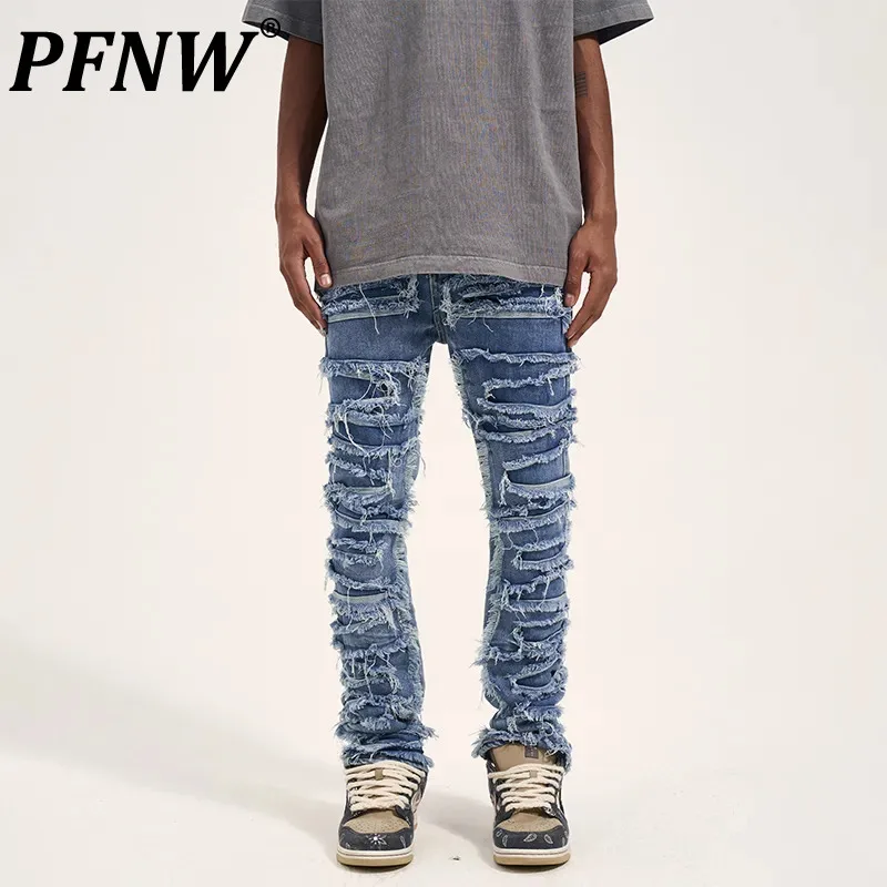 PFNW High Street Men's Patch Jeans Ripped Male Hip Hop Denim Trousers Striaght Casual Pants Niche Design 2023 Autumn New 28W1768
PFNW High Street Men's Patch Jeans Ripped Male Hip Hop Denim Trousers Striaght Casual Pants Niche Design 2023 Autumn New 28W1768