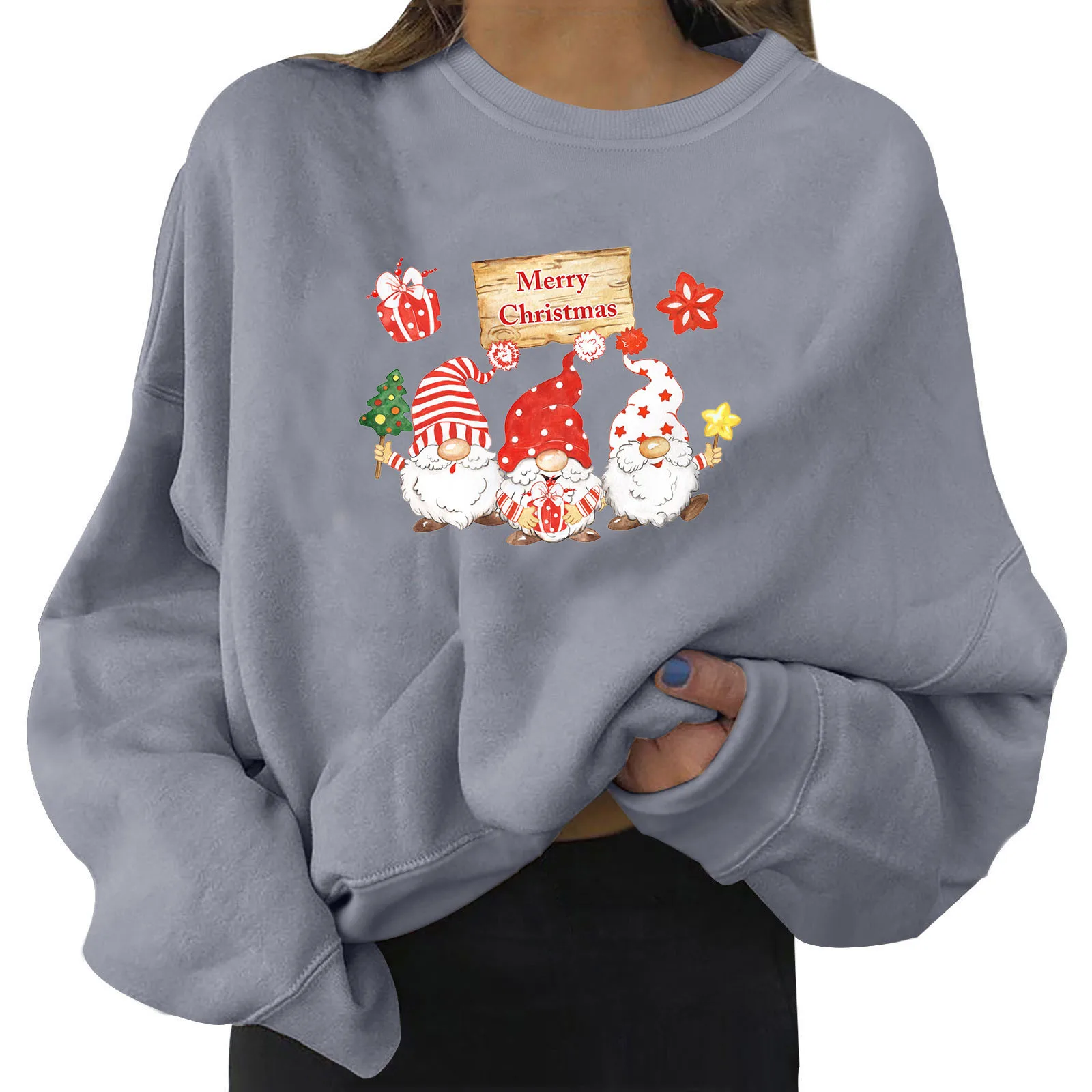 Womens Sweater Casual Short Round Neck Long Sleeve Printed Shirt Pullover Top Womens Long Fleece Extra Large Sweatshirts Women
Womens Sweater Casual Short Round Neck Long Sleeve Printed Shirt Pullover Top Womens Long Fleece Extra Large Sweatshirts Women