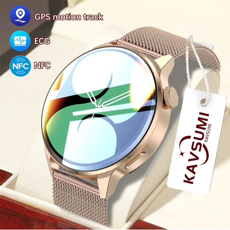 KAVSUMI NFC Smart Watch Women Bluetooth Call Sport GPS Track Watches Men Custom Dial Heart Rate ECG Smartwatch For Android IOS
KAVSUMI NFC Smart Watch Women Bluetooth Call Sport GPS Track Watches Men Custom Dial Heart Rate ECG Smartwatch For Android IOS