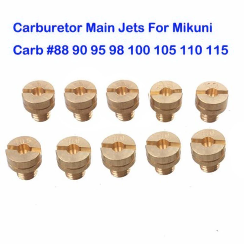 10 шт./комплект, Основные форсунки для карбюратора Mikuni VM22 VM24 VM26 125cc 150cc 200cc 250cc
10 шт./комплект, Основные форсунки для карбюратора Mikuni VM22 VM24 VM26 125cc 150cc 200cc 250cc