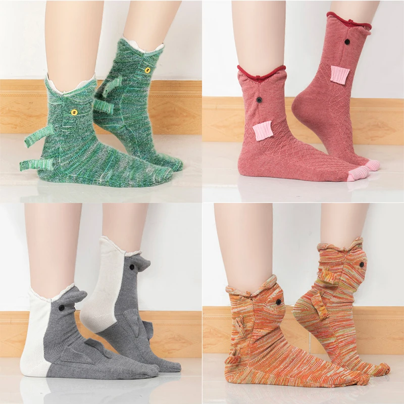 Funny Animal Knit Socks Knitted Crocodile Socks Creative Shark Chameleon Medium Tube Christmas Stockings Funny Christma Gifts
Funny Animal Knit Socks Knitted Crocodile Socks Creative Shark Chameleon Medium Tube Christmas Stockings Funny Christma Gifts