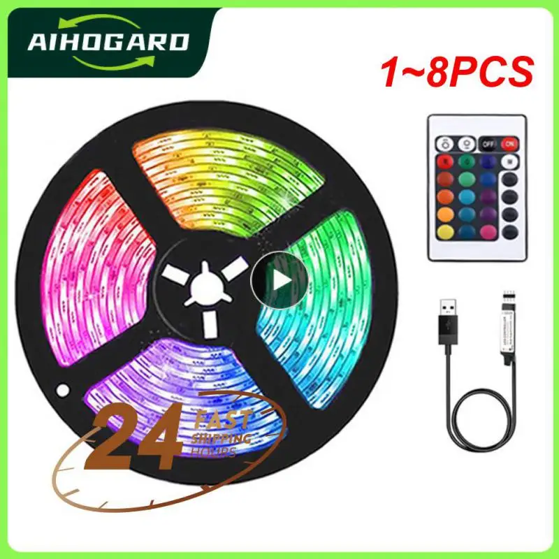 1~8PCS 5050 RGB Led Strip Lights 1M-30M 5V USB led strip TV BackLight Room Decoration Led Tape Diode Flexible Ribbon
1~8PCS 5050 RGB Led Strip Lights 1M-30M 5V USB led strip TV BackLight Room Decoration Led Tape Diode Flexible Ribbon