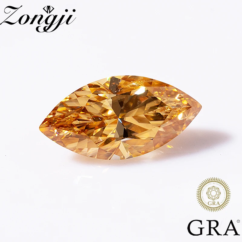 ZONGJI Loose Gemstones Real Moissanite Stone Champagne Color Marquise Cut for Diamond Ring with GRA Certificate Precious Gems
ZONGJI Loose Gemstones Real Moissanite Stone Champagne Color Marquise Cut for Diamond Ring with GRA Certificate Precious Gems
