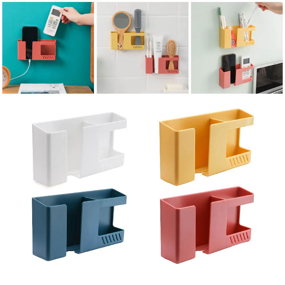 Wall-mounted Storage Box Punch-free Mobile Phone Remote Control Storage Rack Home Storage Organizer
Wall-mounted Storage Box Punch-free Mobile Phone Remote Control Storage Rack Home Storage Organizer