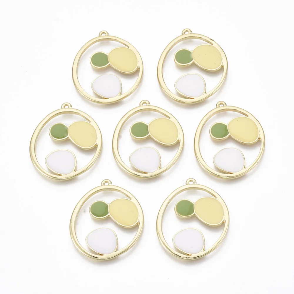 2PCS Tibetan Style Flat Round Alloy Enamel Pendants with Spot Pattern Light Gold Hole: 1.2mm/6x4mm For Jewelry Making
2PCS Tibetan Style Flat Round Alloy Enamel Pendants with Spot Pattern Light Gold Hole: 1.2mm/6x4mm For Jewelry Making