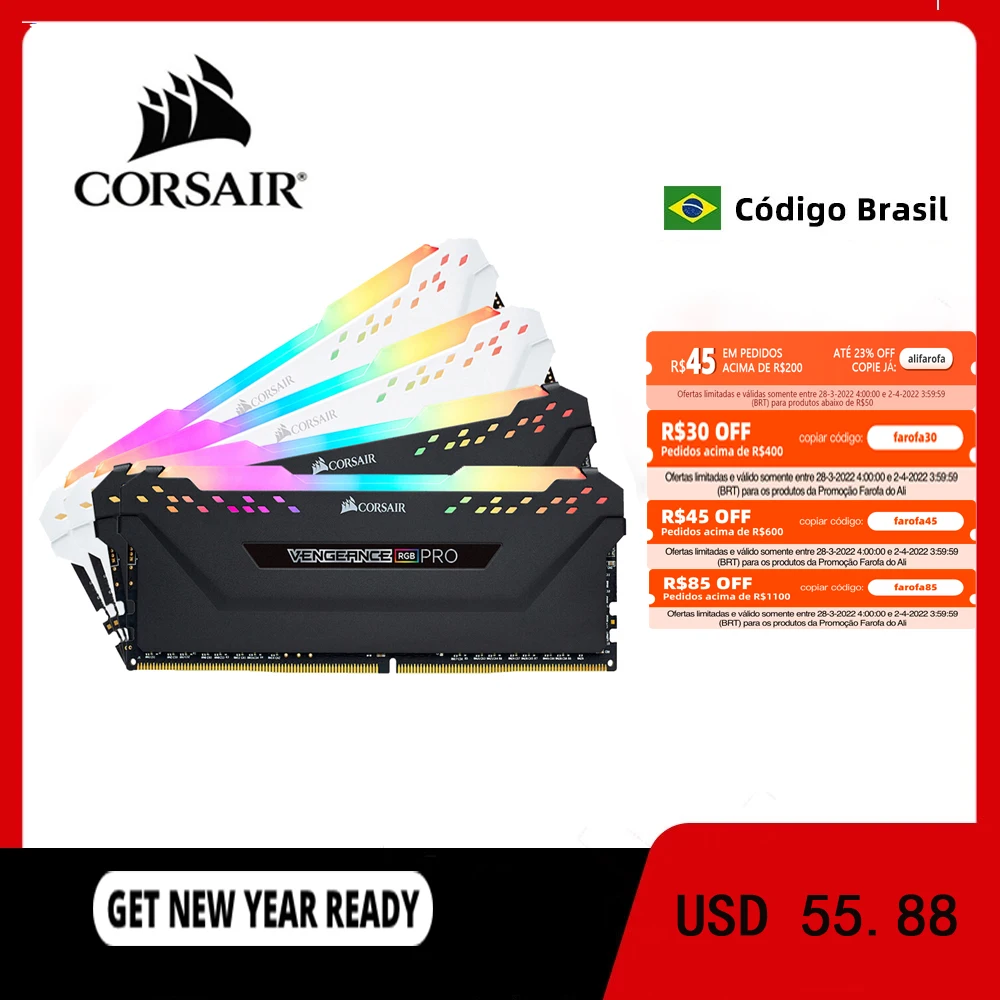 

CORSAIR ddr4 pc4 ОЗУ 8 Гб 3000 МГц RGB PRO DIMM память для настольного компьютера с поддержкой материнской платы 8 Гб оперативная Память ddr4 3200 МГц 3600 МГц 16 Гб...