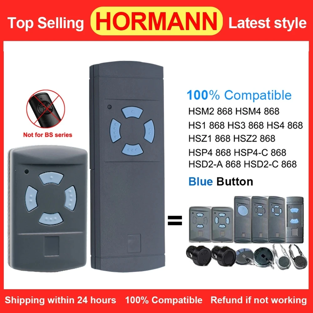 Пульт дистанционного управления HORMANN 868 МГц, передатчик HORMANN HSM2 HSM4 868 для гаражных дверей, пульт дистанционного управления 100% совместимый
Пульт дистанционного управления HORMANN 868 МГц, передатчик HORMANN HSM2 HSM4 868 для гаражных дверей, пульт дистанционного управления 100% совместимый