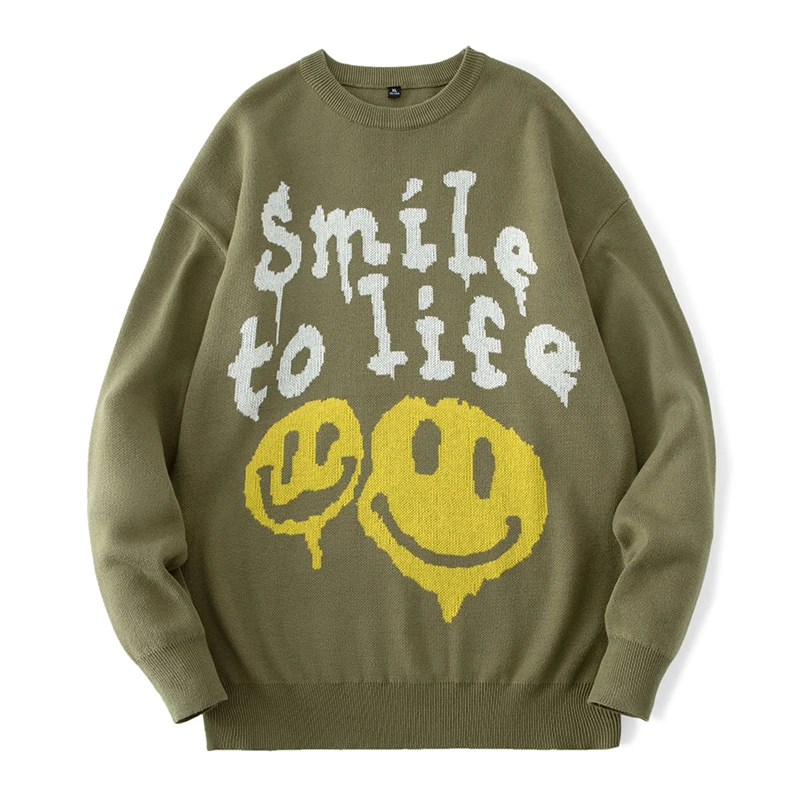 2022 autumn and winter new smiley face pattern warm loose fashion sweater pullover
2022 autumn and winter new smiley face pattern warm loose fashion sweater pullover