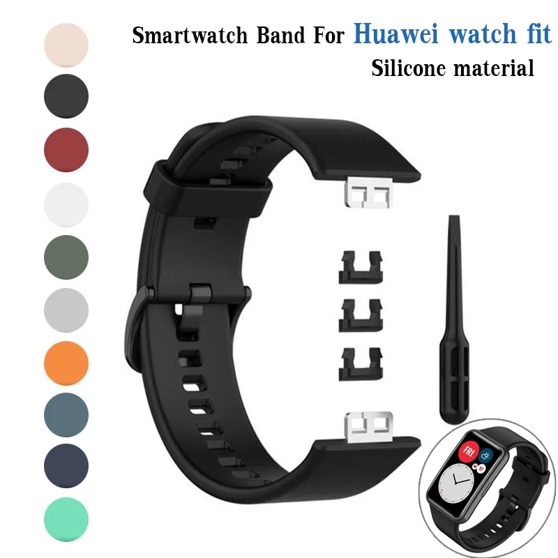 Silicone Band for Huawei Watch FIT Strap Smartwatch Accessorie Replacement Wrist Bracelet Correa Huawei Watch Fit
Silicone Band for Huawei Watch FIT Strap Smartwatch Accessorie Replacement Wrist Bracelet Correa Huawei Watch Fit