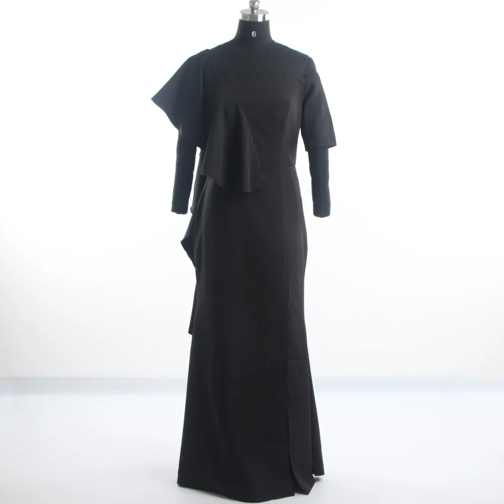 Evening Dresses Black One Shoulder Ruched Short Sleeves Mermaid Trumpet Floor Length Plus size Zipper Women Party Dress C1117 
Evening Dresses Black One Shoulder Ruched Short Sleeves Mermaid Trumpet Floor Length Plus size Zipper Women Party Dress C1117