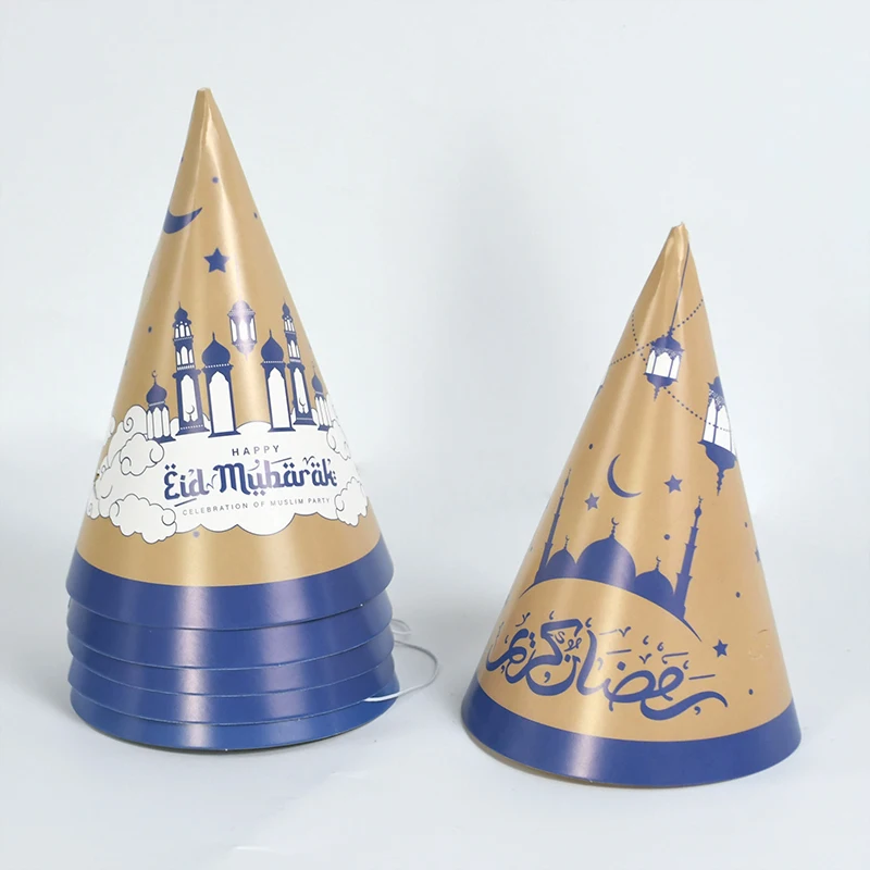 6pcs Eid Mubarak Party 3D Paper Hats Ramadan Kareem Decoration Pointed Hat Islamic Muslim Party Decor Props Eid AL Adha Kid Gift
6pcs Eid Mubarak Party 3D Paper Hats Ramadan Kareem Decoration Pointed Hat Islamic Muslim Party Decor Props Eid AL Adha Kid Gift
