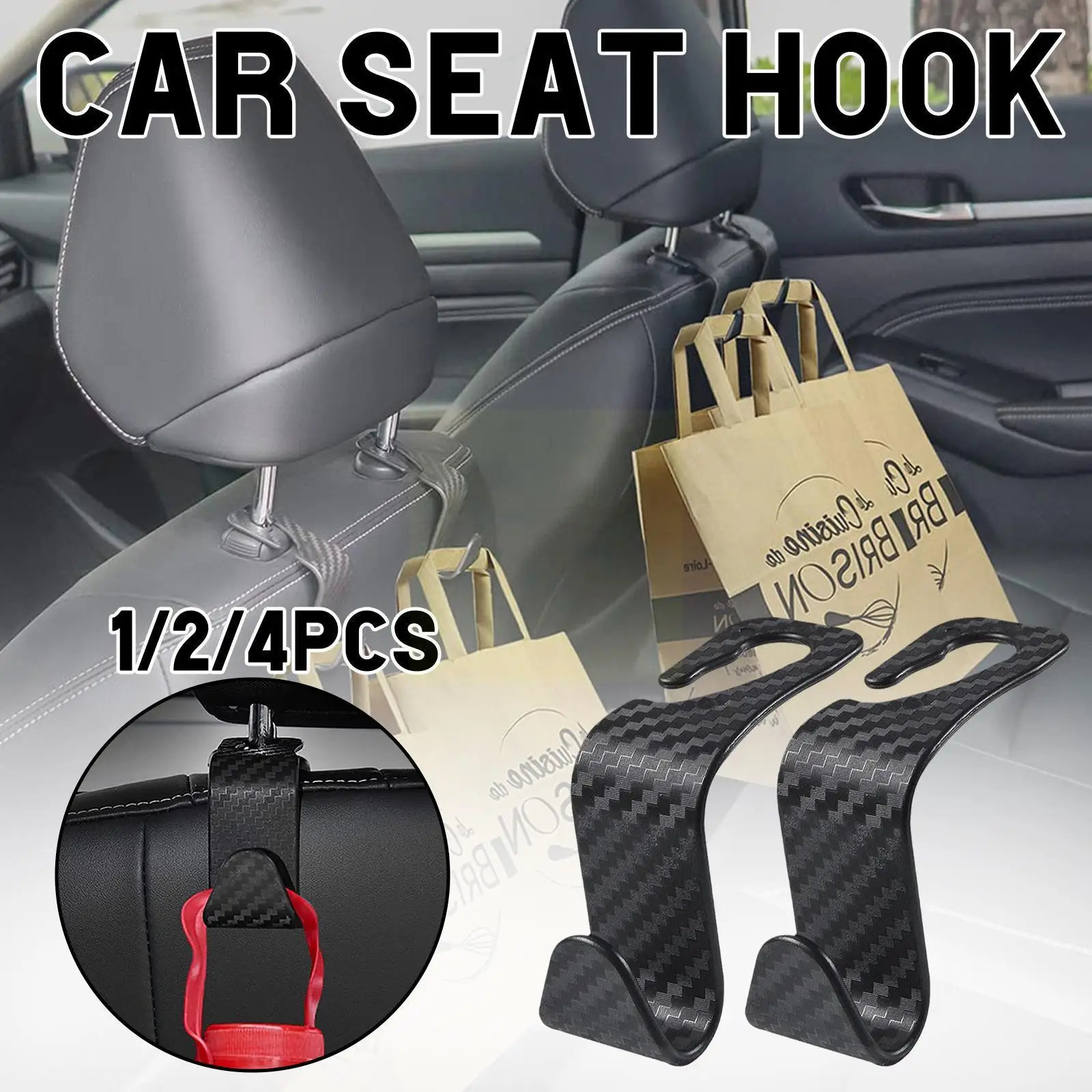 4pcs Car Back Headrest Hook Multifunction Mount Hanger Storage Organizer Universal Holder For Handbag Cloth Coa O6v2
4pcs Car Back Headrest Hook Multifunction Mount Hanger Storage Organizer Universal Holder For Handbag Cloth Coa O6v2