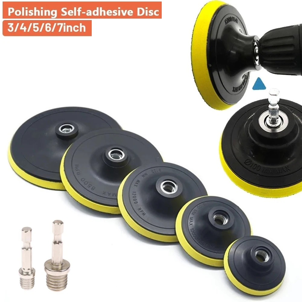 Polishing Disc 3-7 Inch Self-Adhesive Backing Pad With Thread Adapter For Rotary Tools Die Grinders Electric Drills
Polishing Disc 3-7 Inch Self-Adhesive Backing Pad With Thread Adapter For Rotary Tools Die Grinders Electric Drills
