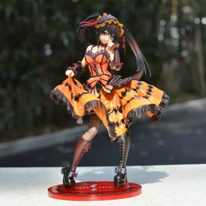 

22cm Model Dolls Figurines Standing Posture Anime Date A Live Figure Tokisaki Kurumi Pvc Action Figures Decorations Collectible