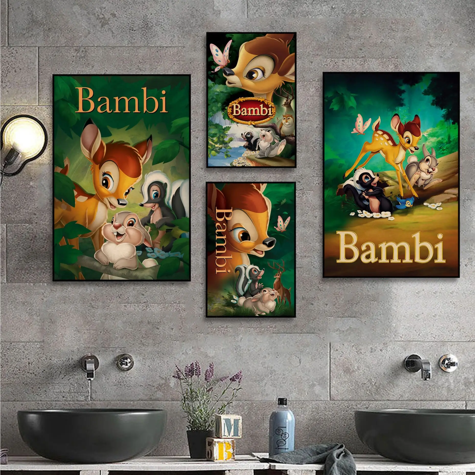 Disney Bambi And Thumper Classic Movie Posters Kraft Paper Sticker Home Bar Cafe Home decor
Disney Bambi And Thumper Classic Movie Posters Kraft Paper Sticker Home Bar Cafe Home decor
