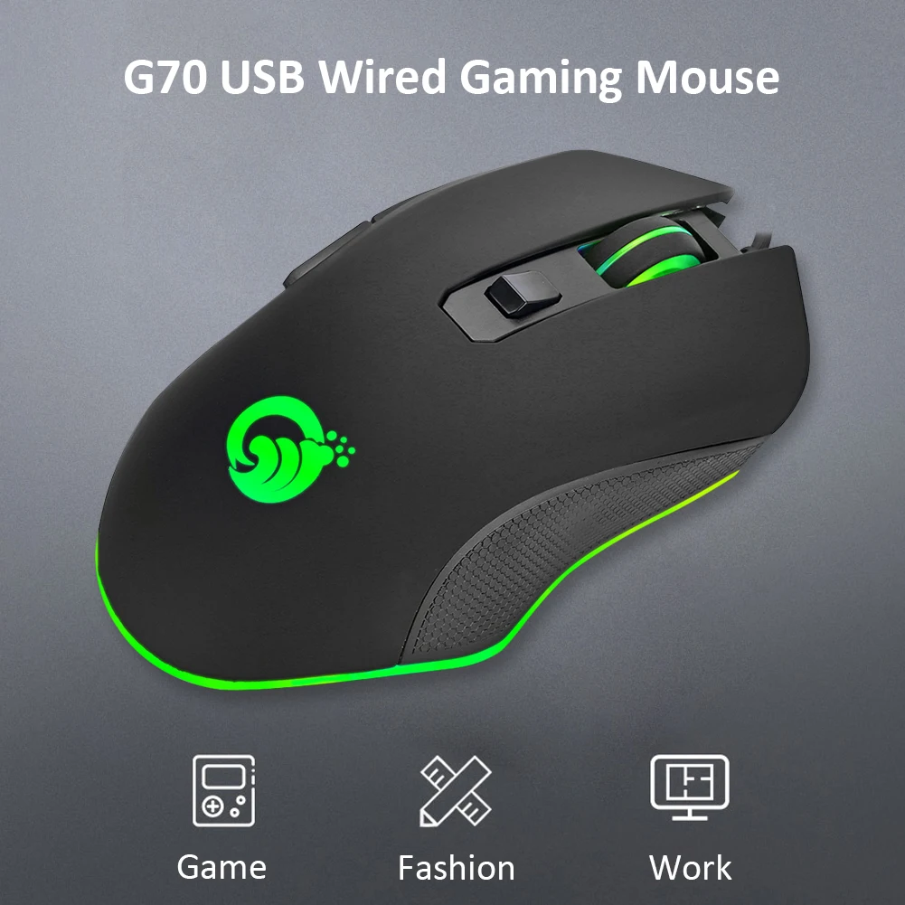 Hot Sale Wired Mouse Multi-function G70 3200DPI LED Optical Gamer Mouse USB Wired Gaming Mouse 6 Buttons Mice for PC
Hot Sale Wired Mouse Multi-function G70 3200DPI LED Optical Gamer Mouse USB Wired Gaming Mouse 6 Buttons Mice for PC