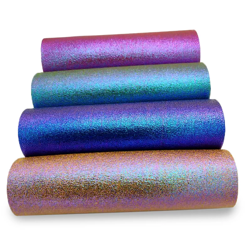 Rainbow Cracked Texture Design Holographic Faux PU Leather Fabric Sheet Material for Bag/Purse/Wallet/DIY Accessories/Garment
Rainbow Cracked Texture Design Holographic Faux PU Leather Fabric Sheet Material for Bag/Purse/Wallet/DIY Accessories/Garment