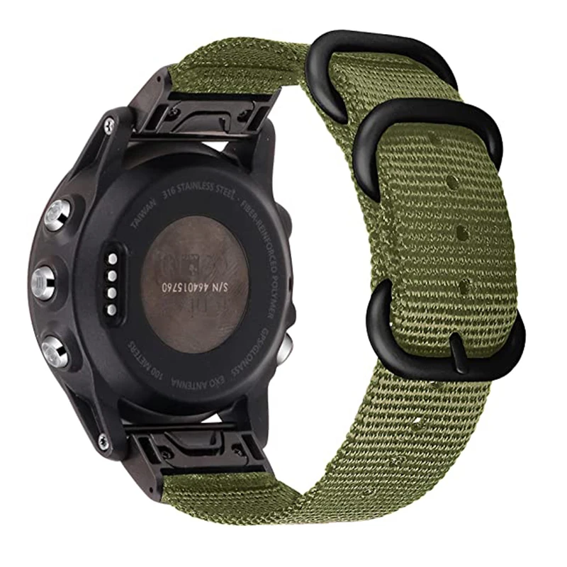 Ремешок нейлоновый Essidi для Garmin Fenix 7X 6X Pro 5X Plus спортивный браслет-петля наручных