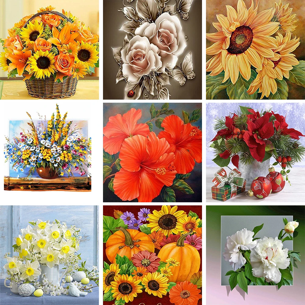 5D DIY Diamond Drawing Flower Series Full Round Drill Art Picture of Rhinestone Kit Handmade Gift Home Decoration
5D DIY Diamond Drawing Flower Series Full Round Drill Art Picture of Rhinestone Kit Handmade Gift Home Decoration