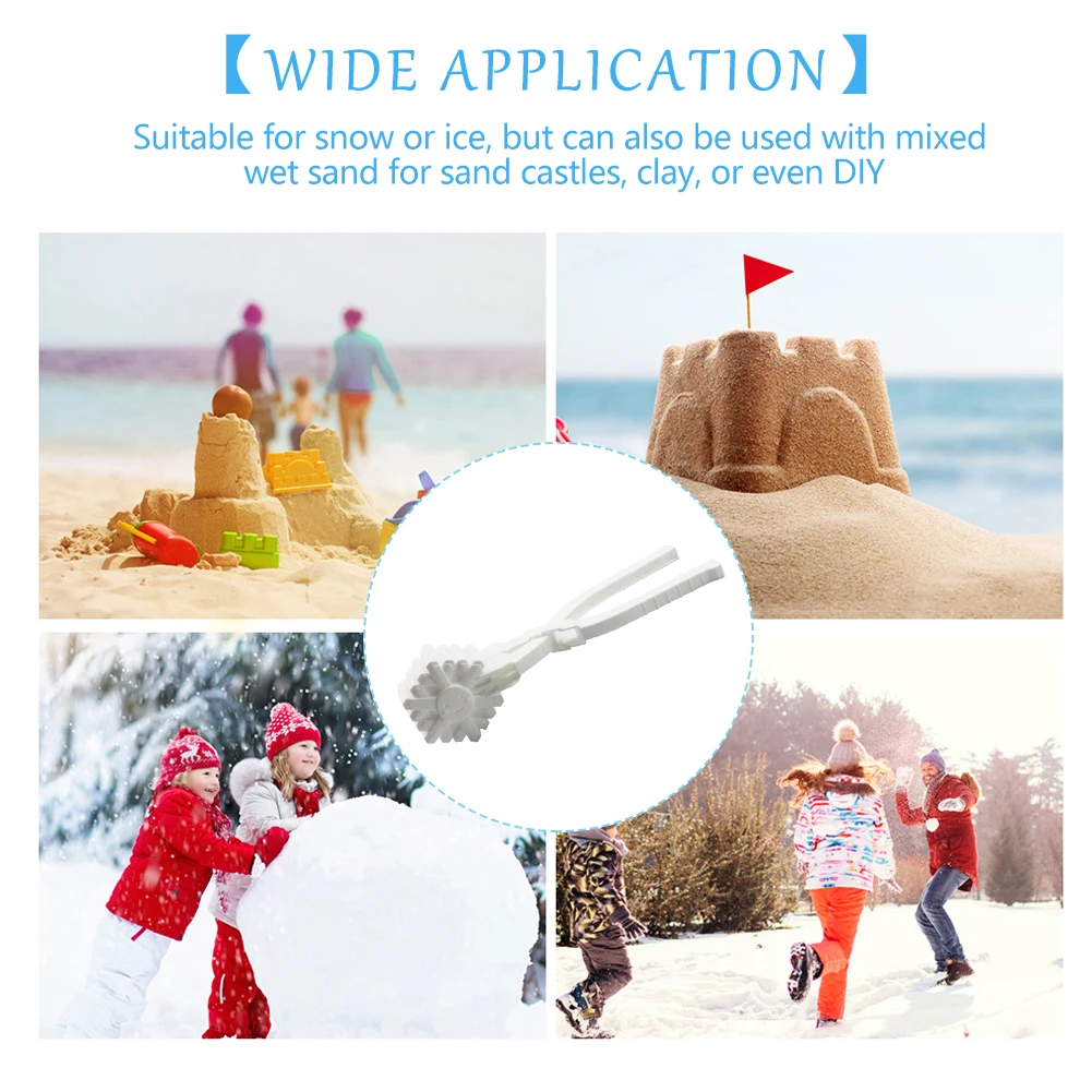 Snowflake Shape Snowball Clip Plastic Snowball Pliers with Handle Snowball Mould Clamp Simple Operation Winter Fight Sports Toys
Snowflake Shape Snowball Clip Plastic Snowball Pliers with Handle Snowball Mould Clamp Simple Operation Winter Fight Sports Toys