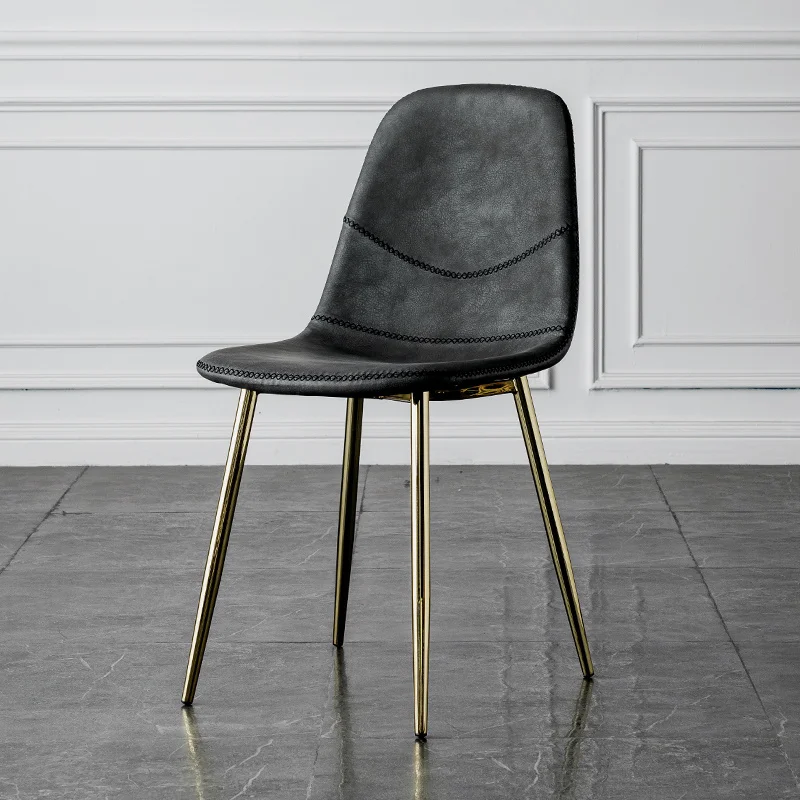 luxury Nordic Luxury Leather Dining Chair Kitchen Single fashionable Iron Stool Modern Simple Makeup Chair Dining Furniture WW50
luxury Nordic Luxury Leather Dining Chair Kitchen Single fashionable Iron Stool Modern Simple Makeup Chair Dining Furniture WW50