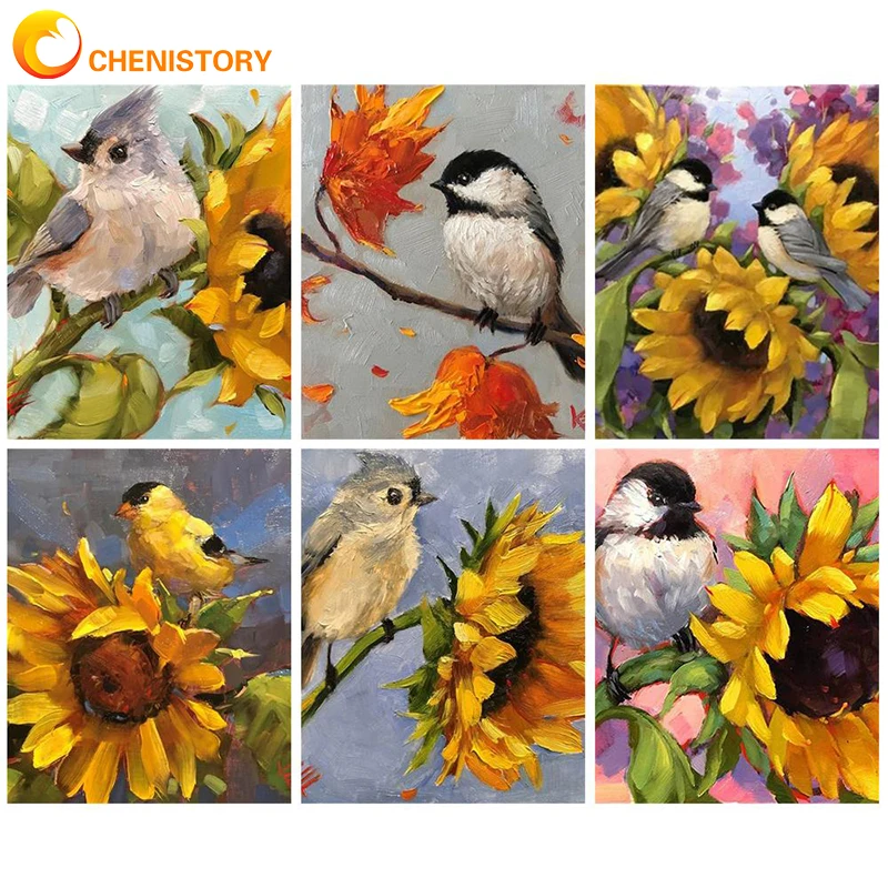 CHENISTORY 60x75cm Oil Painting By Numbers SunFlowers DIY Paint By Numbers On Canvas Frameless Home Decor Hand Painting
CHENISTORY 60x75cm Oil Painting By Numbers SunFlowers DIY Paint By Numbers On Canvas Frameless Home Decor Hand Painting