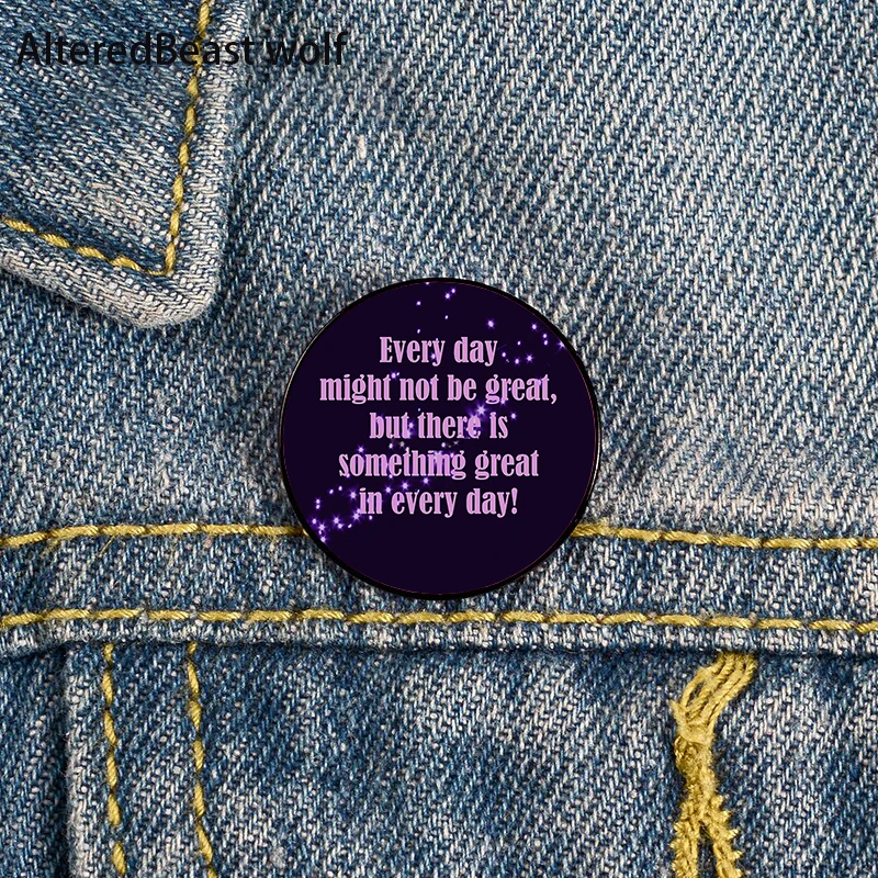 Every Day Might Not Be Great Pin Custom Funny Brooches Shirt Lapel Bag Cute Badge Cartoon Jewelry Gift for Lover Girl Friends
Every Day Might Not Be Great Pin Custom Funny Brooches Shirt Lapel Bag Cute Badge Cartoon Jewelry Gift for Lover Girl Friends
