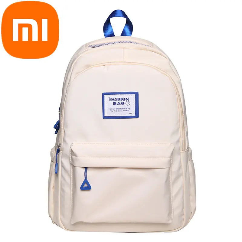 

Универсальный школьный ранец Xiaomi для женщин, вместительный женский рюкзак для старшей школы, простой студенческий портфель для колледжа