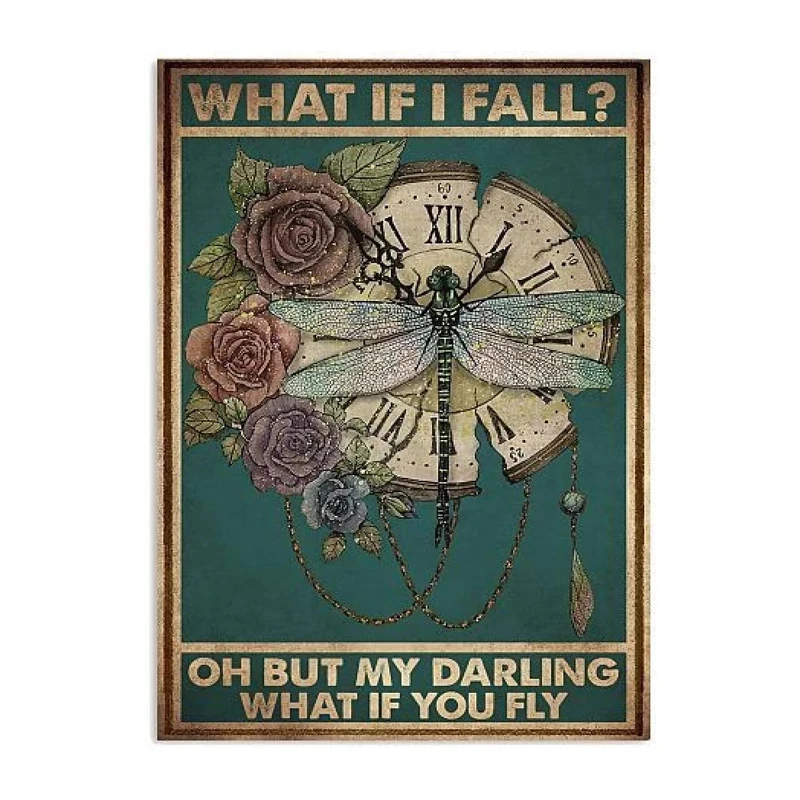 What If I Fall?Oh But My Darling What If You Fly Retro Metal Tin Sign Vintage Aluminum Sign for Home Coffee Wall Decor 8x12 Inch
What If I Fall?Oh But My Darling What If You Fly Retro Metal Tin Sign Vintage Aluminum Sign for Home Coffee Wall Decor 8x12 Inch
