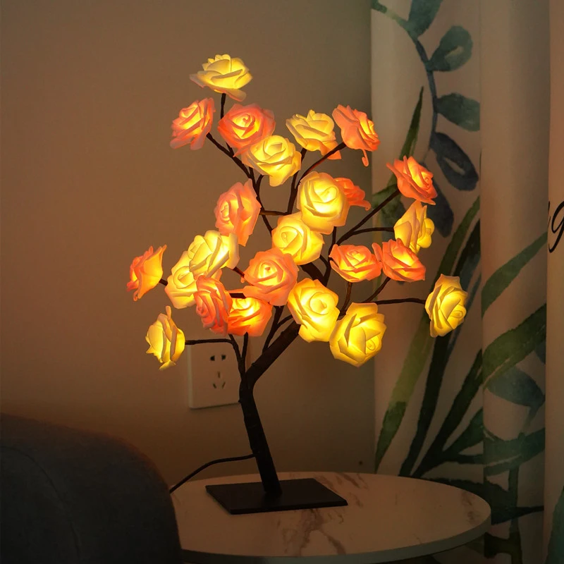 1pc LED Table Lamp Light Rose Flower Tree USB Decoration Party Christmas Decoration As Curtains Beautiful Adjustable Convenient
1pc LED Table Lamp Light Rose Flower Tree USB Decoration Party Christmas Decoration As Curtains Beautiful Adjustable Convenient