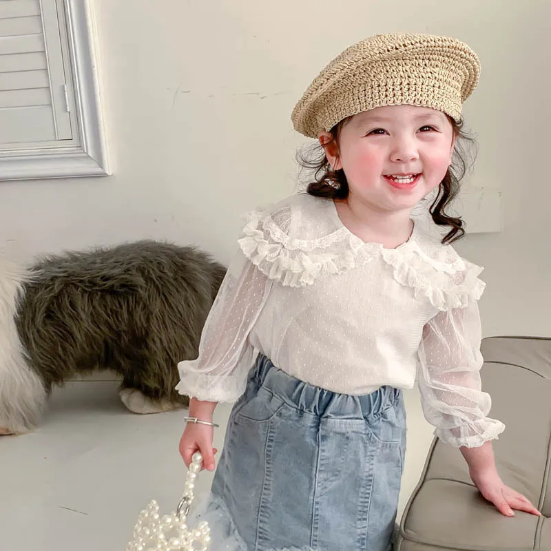 Children Kids Clothes Girls Shirt Solid Long Sleeve Ruffles Tops Baby Clothes 2023 Summer Princess Children Clothing
Children Kids Clothes Girls Shirt Solid Long Sleeve Ruffles Tops Baby Clothes 2023 Summer Princess Children Clothing
