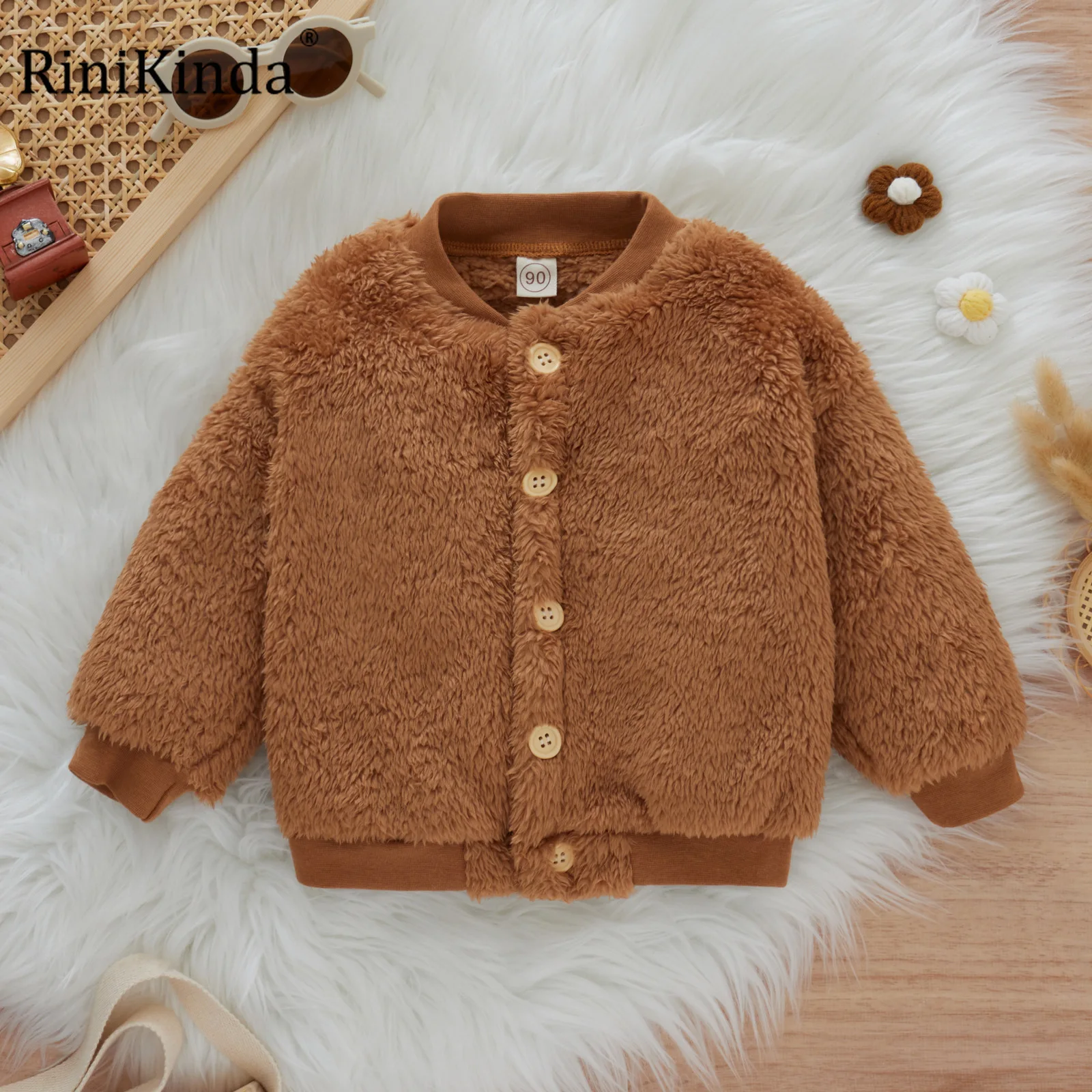 RiniKinda Baby Boy Winter Long Sleeve Coat New Single Breasted Velvet Kids Jacket Children Coat Casual Toddler Girls Outerwear
RiniKinda Baby Boy Winter Long Sleeve Coat New Single Breasted Velvet Kids Jacket Children Coat Casual Toddler Girls Outerwear