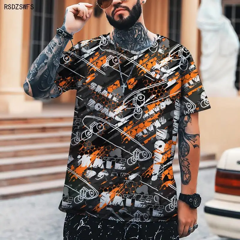 Summer Men's Clothing 3D Printing Trend Street Cool Hip-hop Round Neck Blouse Casual Style Technology Oversize 5XL
Summer Men's Clothing 3D Printing Trend Street Cool Hip-hop Round Neck Blouse Casual Style Technology Oversize 5XL