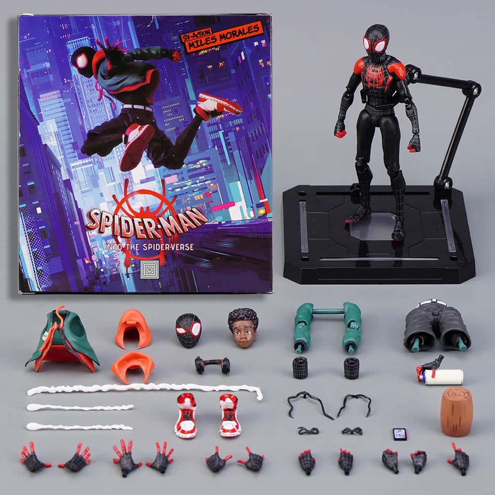 

Marvel Spider Man Across the Spider Verse Marvel legends Venom Miles Morales Peter Parker Action Figure Model Toy For Kids Gift