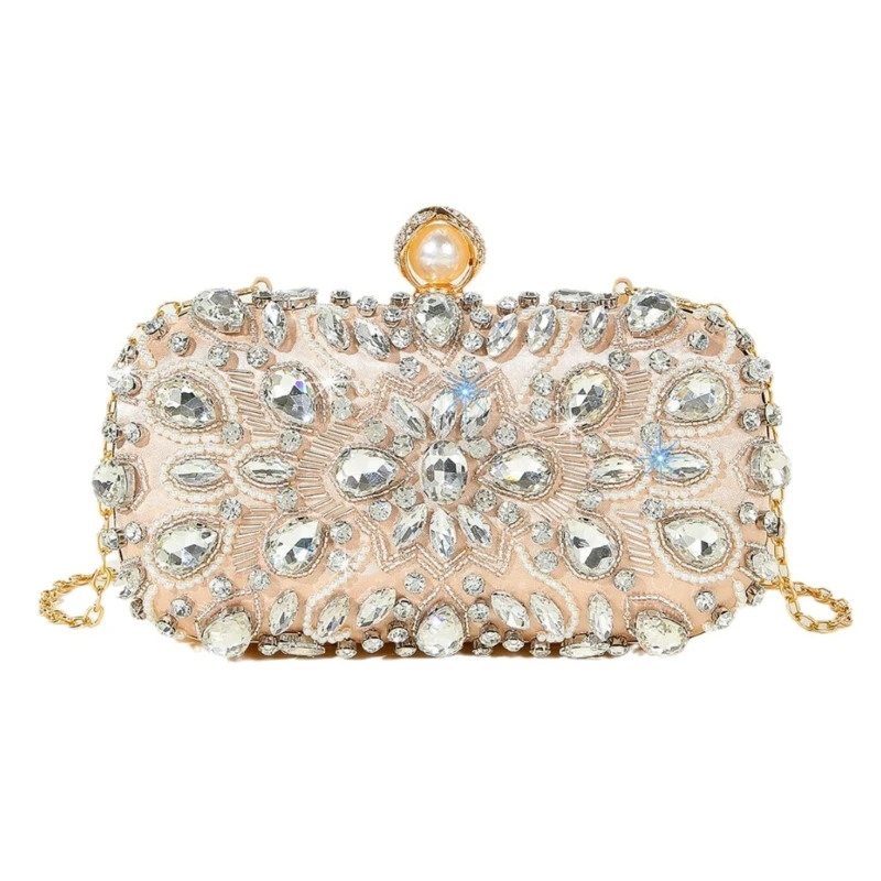 Fashionable Ladies' Beaded Evening Bag Handbag with Removable Shoulder Strap
Fashionable Ladies' Beaded Evening Bag Handbag with Removable Shoulder Strap