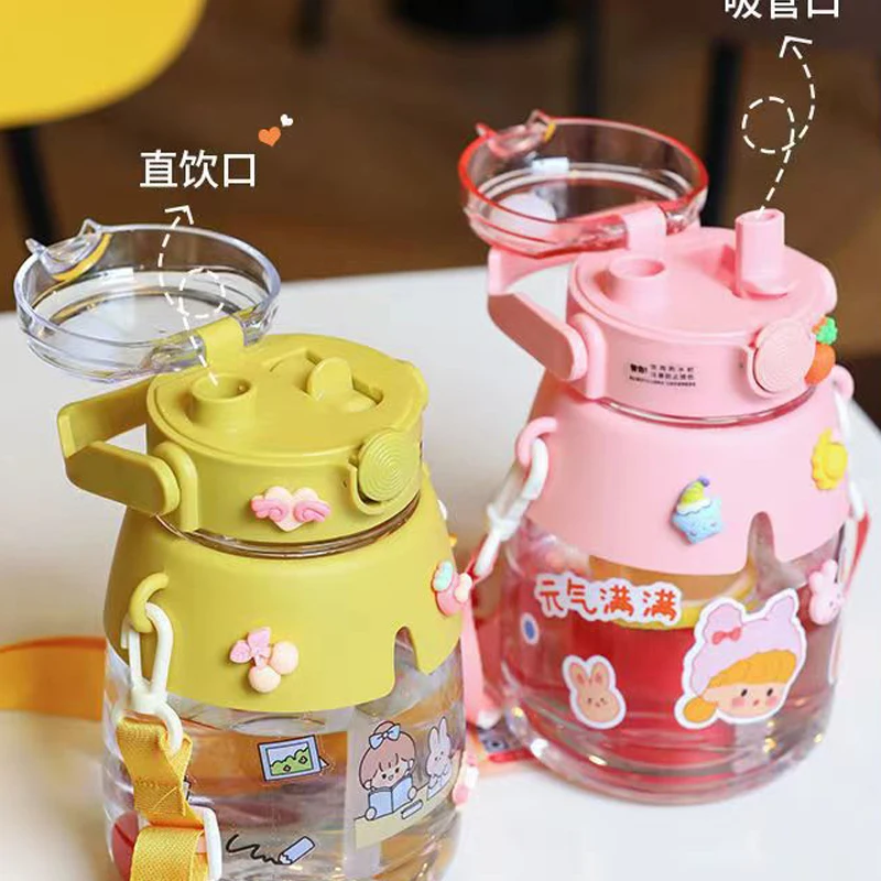 1300ml Cute Water Bottle with Straw for Girls Kids Large Capacity Mug Drinking Portable Plastic Cup Outdoor Sport Dropshipping
1300ml Cute Water Bottle with Straw for Girls Kids Large Capacity Mug Drinking Portable Plastic Cup Outdoor Sport Dropshipping