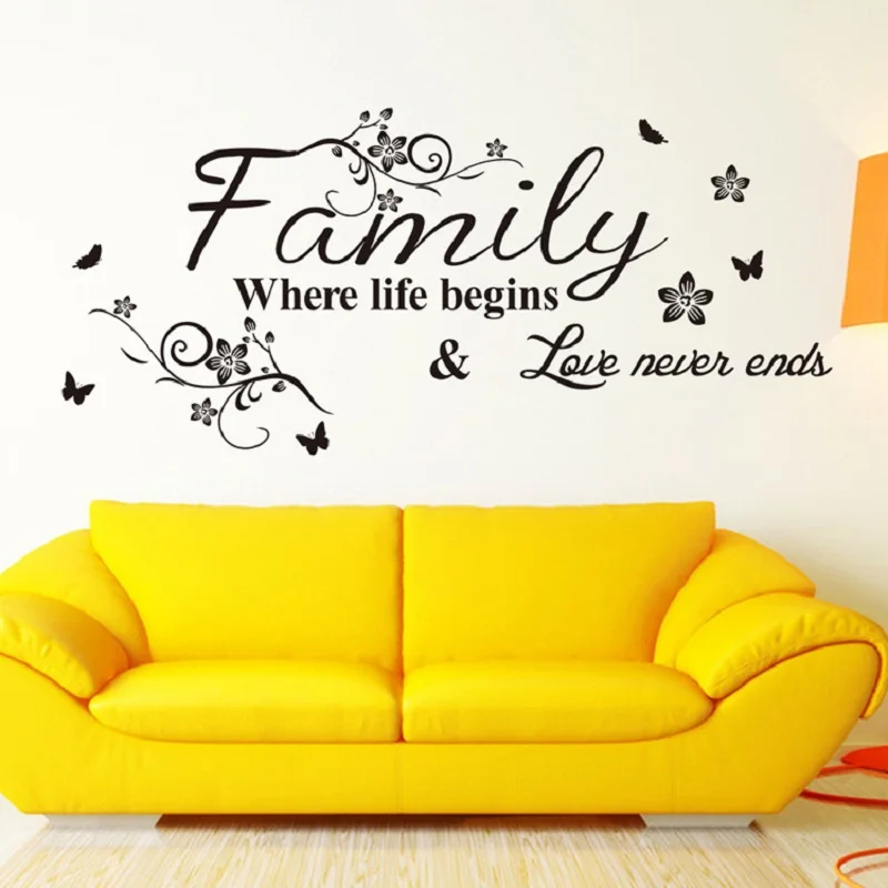 Family Love Never End Quote Vinyl Wall Decal Wall Lettering Art Words Wall Sticker Home Decor Wedding Decoration Living Room 801
Family Love Never End Quote Vinyl Wall Decal Wall Lettering Art Words Wall Sticker Home Decor Wedding Decoration Living Room 801