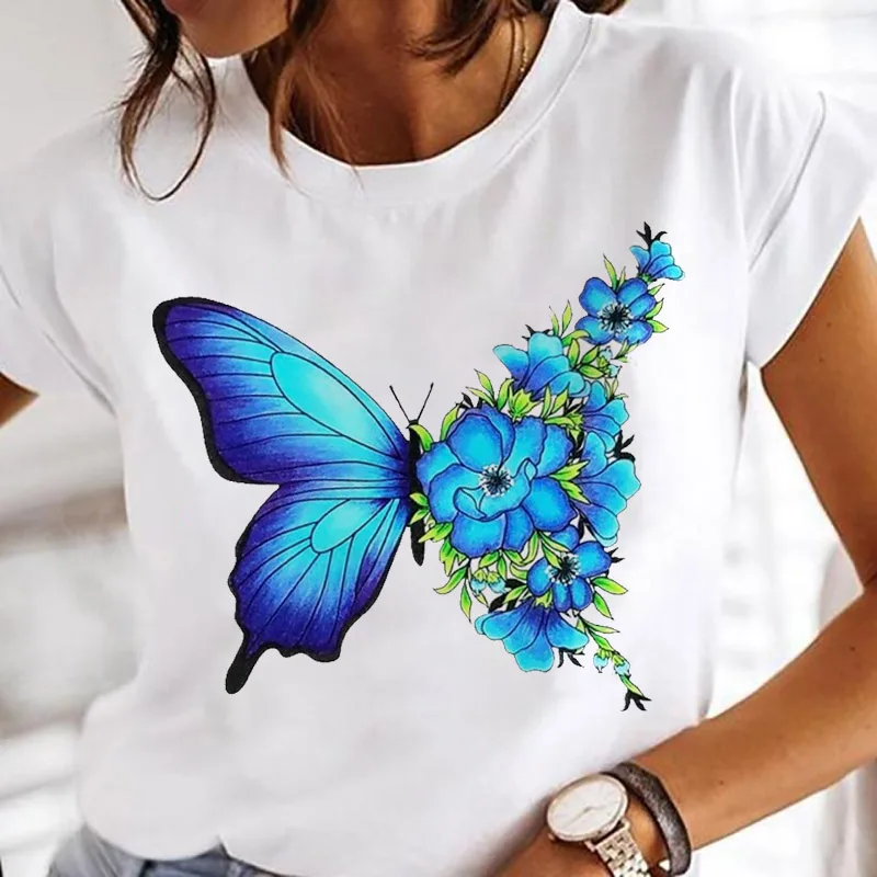 Women Watercolor Ladies Trend Graphic Summer Vintage Clothes Fashion Butterfly Print Female Tops Tees O-neck Tshirt T-Shirts
Women Watercolor Ladies Trend Graphic Summer Vintage Clothes Fashion Butterfly Print Female Tops Tees O-neck Tshirt T-Shirts