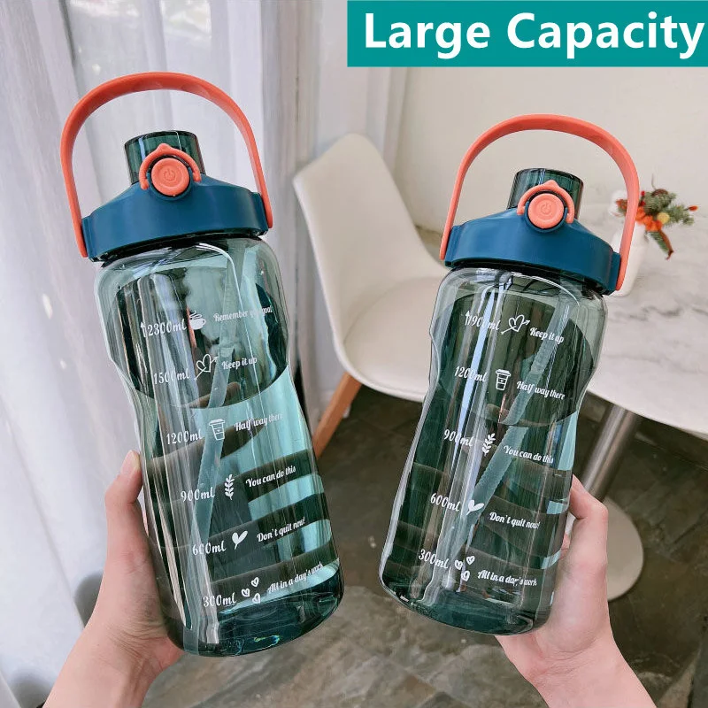 2800ML Sports Water Bottle Plastic Large Capacity Outdoor Water Cup With Straw Summer Cold Kettle Portable Camping Kettle
2800ML Sports Water Bottle Plastic Large Capacity Outdoor Water Cup With Straw Summer Cold Kettle Portable Camping Kettle