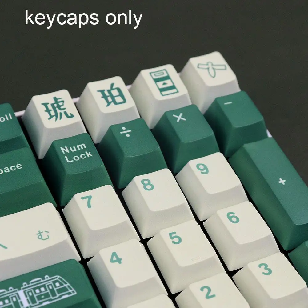 129 Keys Pbt Green Keycap Japanese Sublimation Height Keycaps 64/87/980for German Haku Gmk Keyboard Mechanical M4r1
129 Keys Pbt Green Keycap Japanese Sublimation Height Keycaps 64/87/980for German Haku Gmk Keyboard Mechanical M4r1