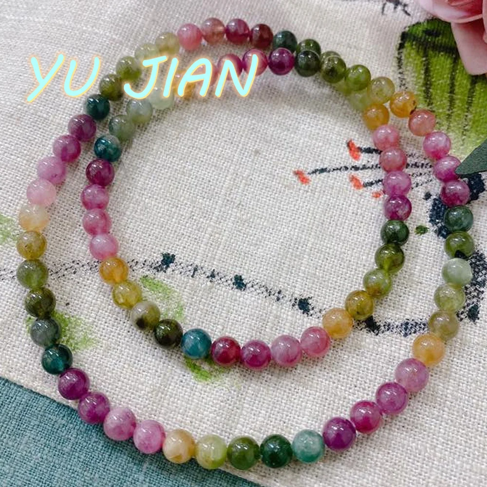 Newest Exquisite Ice Colorful Natural Tourmaline Jade Bracelet Delicate Elegant Noble Bangle Three Circle Handring Fine Jewelry
Newest Exquisite Ice Colorful Natural Tourmaline Jade Bracelet Delicate Elegant Noble Bangle Three Circle Handring Fine Jewelry
