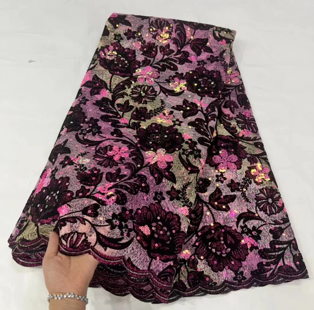 African Velvet Sequins Lace Fabric 2022 High Quality Embroidery Nigerian French Mesh Lace Fabric For Wedding Dress Sew KHD22208
African Velvet Sequins Lace Fabric 2022 High Quality Embroidery Nigerian French Mesh Lace Fabric For Wedding Dress Sew KHD22208