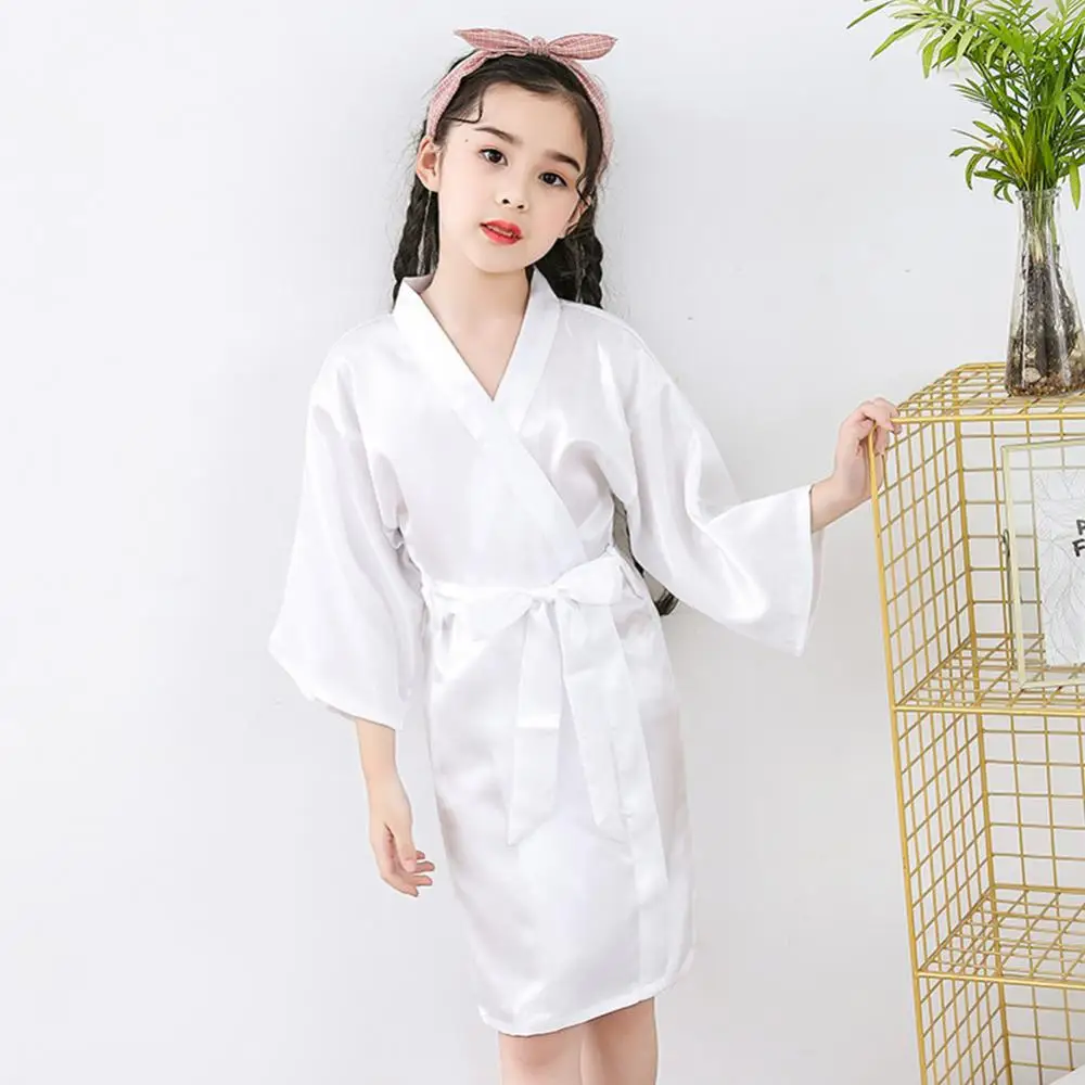 Pajamas Summer Solid Kids Robe Girls Robe Color Girls Silk Children's Satin Soft Teenager Bathrobe
Pajamas Summer Solid Kids Robe Girls Robe Color Girls Silk Children's Satin Soft Teenager Bathrobe