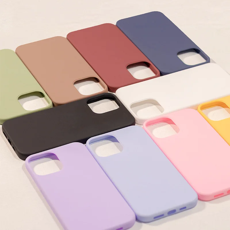 NEW Solid color Liquid Silicone Phone Case For iPhone 14 13 11 12 Pro Max Mini X XR XS 7 8 Plus SE 2020 Shockproof Back Cover
NEW Solid color Liquid Silicone Phone Case For iPhone 14 13 11 12 Pro Max Mini X XR XS 7 8 Plus SE 2020 Shockproof Back Cover