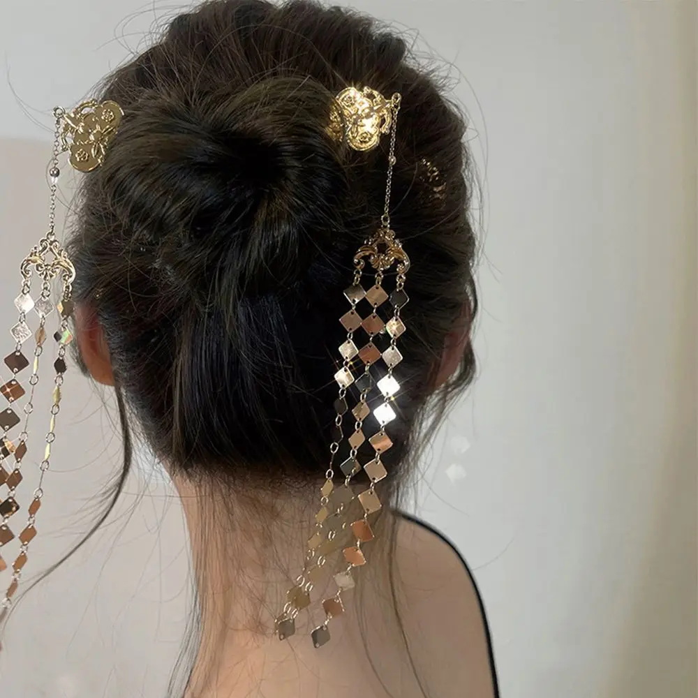 Retro Elegant Long Tassel Hairpin Chinese Ancient Style Temperament Square Pendant Hair Stick for Women Hanfu Headwear
Retro Elegant Long Tassel Hairpin Chinese Ancient Style Temperament Square Pendant Hair Stick for Women Hanfu Headwear