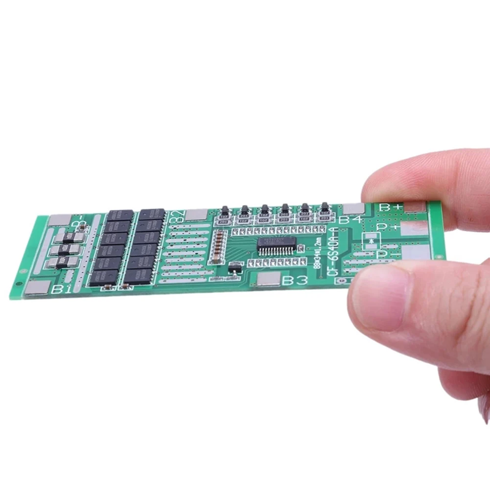24V 6S 40A Lithium Battery Poretect Board Solar Lighting BMS PCB Board With Balance For Power Tools Accessories
24V 6S 40A Lithium Battery Poretect Board Solar Lighting BMS PCB Board With Balance For Power Tools Accessories